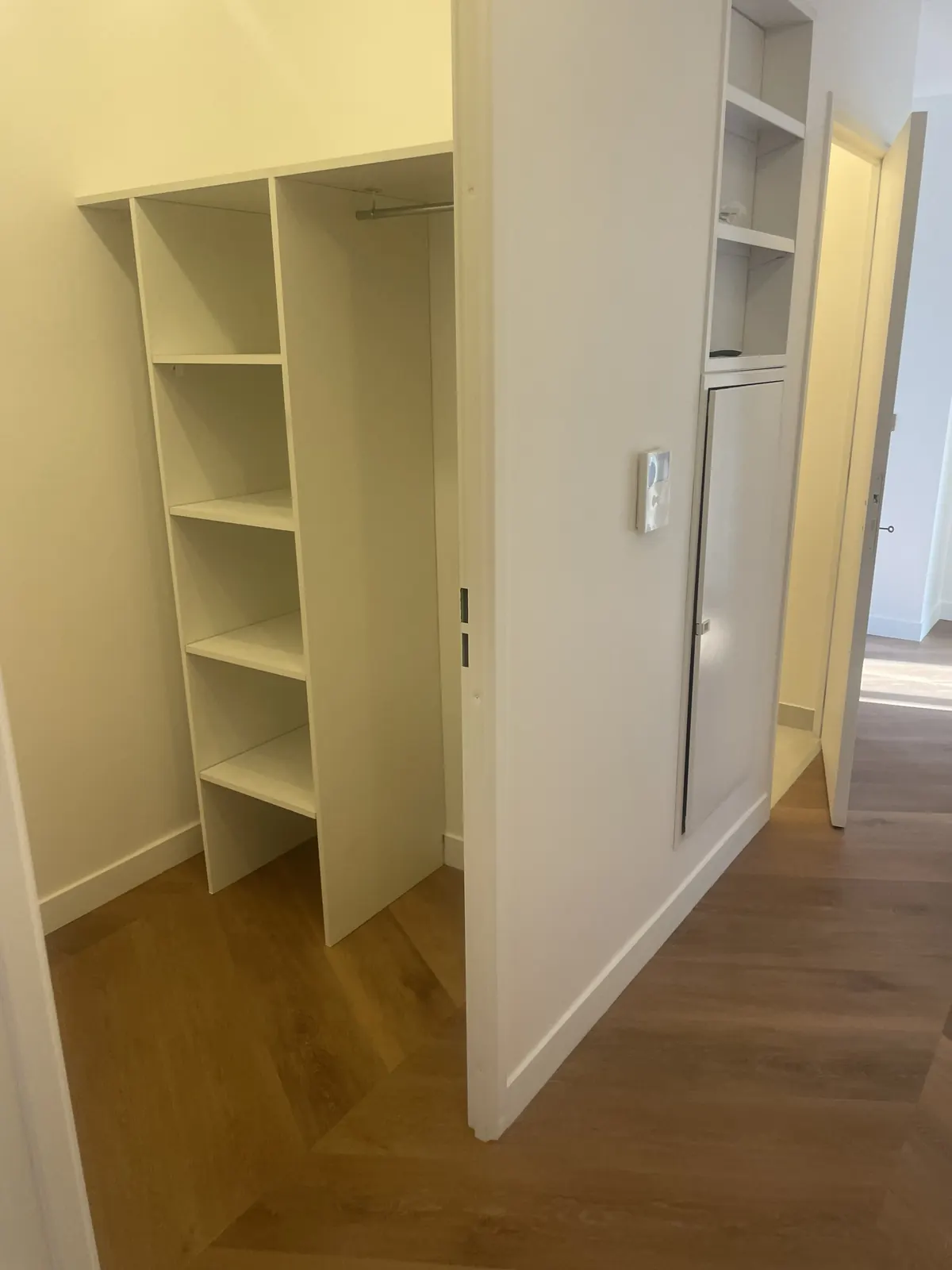 Placard et parquet point de Hongrie
